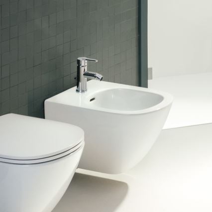 LAUFEN H3410810041141 - Bidetová batéria + výpusť s prepadom LUA lesklý chróm
