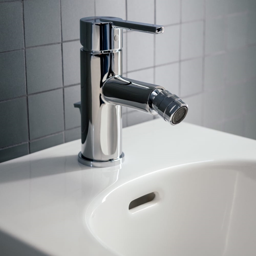 LAUFEN H3410810041141 - Bidetová batéria + výpusť s prepadom LUA lesklý chróm