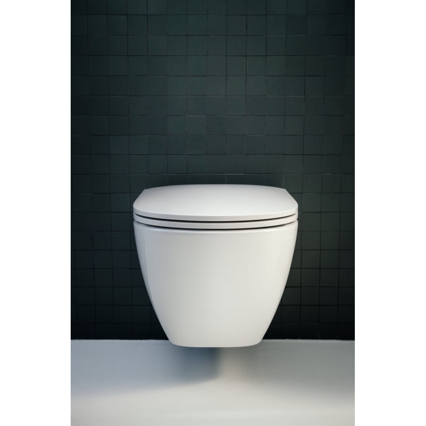 LAUFEN H8660800000001 - Závesné WC LUA keramika/biela + WC sedadlo SoftClose LUA duroplast/biela