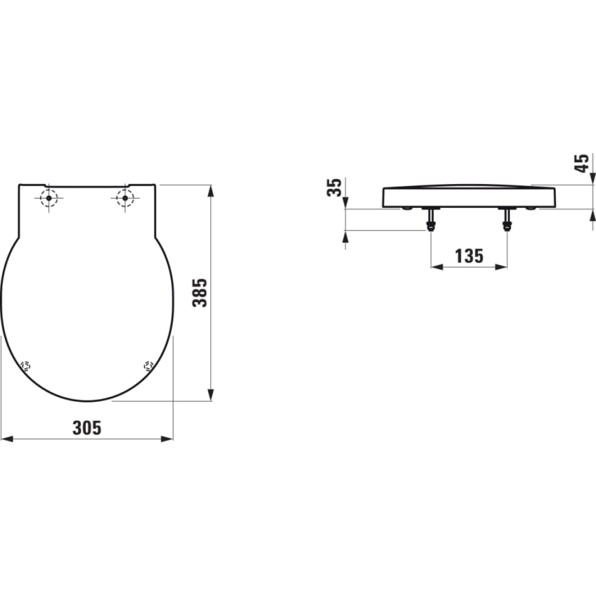 LAUFEN H8942827160001 - Poklop pre pisoár SoftClose VAL duroplast/matná čierna