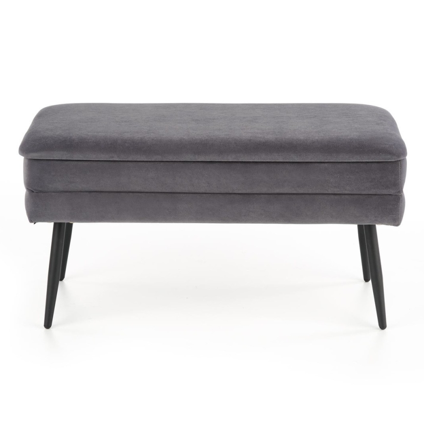 Lavica s úložným priestorom VELVA 37x78 cm šedá
