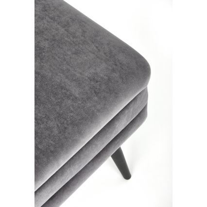 Lavica s úložným priestorom VELVA 37x78 cm šedá