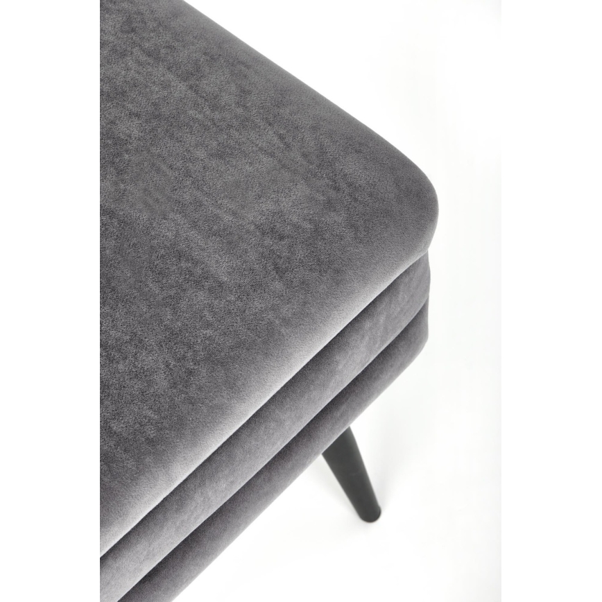 Lavica s úložným priestorom VELVA 37x78 cm šedá
