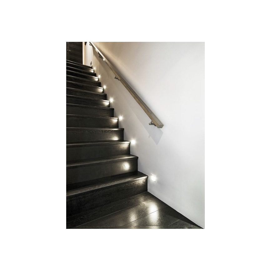 LDST DI-01-B-BZ12 - LED Schodiskové svietidlo DIANA LED/1,2W/230V biela 6500K