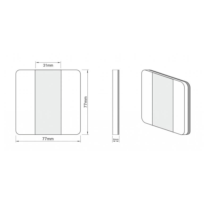 LDST DU-01-SC-BC8 - Osvetlenie schodiska DUO 10xLED/1,2W/230V