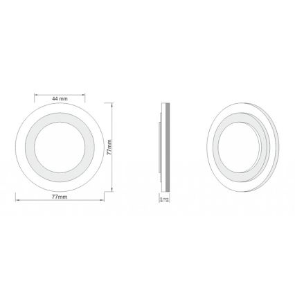 LDST LI-01-SS-BC8 - Osvetlenie schodiska LILI 8xLED/1,2W/230V