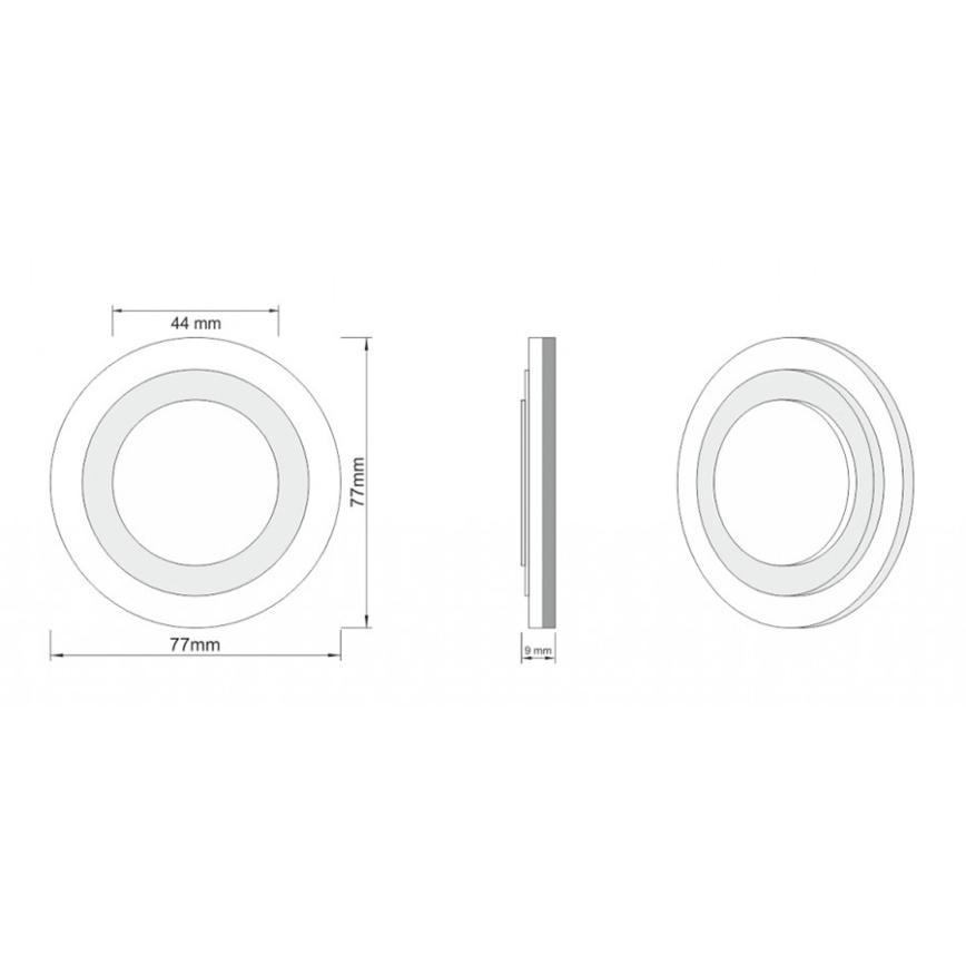 LDST LI-01-SS-BC8 - Osvetlenie schodiska LILI 8xLED/1,2W/230V