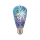 LED 3D Dekoračná žiarovka FILAMENT ST64 E27/3W/230V 3000K