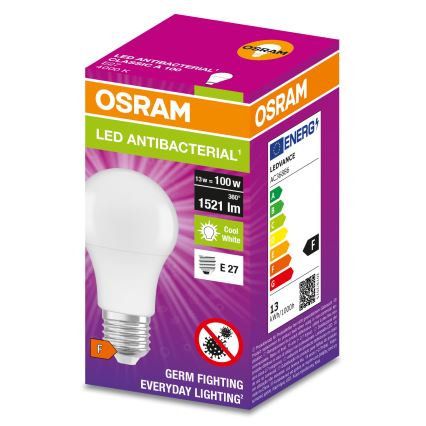 LED Antibakteriálna žiarovka  A100 E27/13W/230V 4000K - Osram