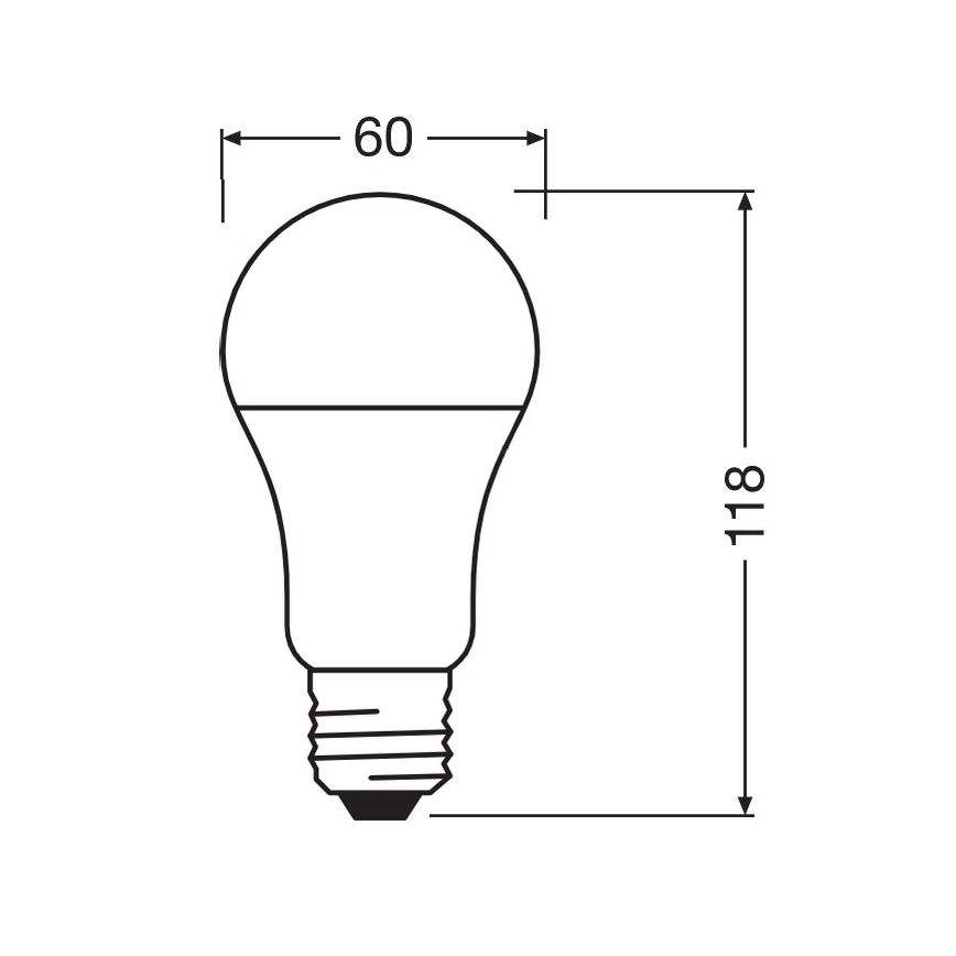 LED Antibakteriálna žiarovka A100 E27/13W/230V 6500K - Osram