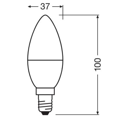 LED Antibakteriálna žiarovka B40 E14/4,9W/230V 2700K - Osram