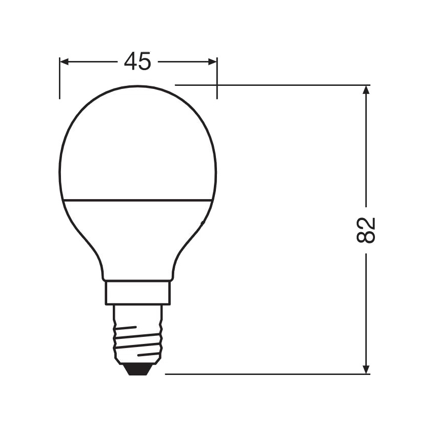LED Antibakteriálna žiarovka P40 E14/4,9W/230V 2700K - Osram