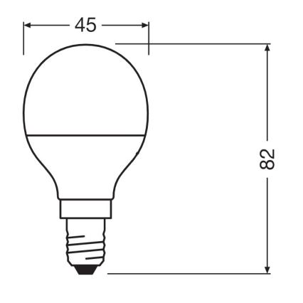 LED Antibakteriálna žiarovka P40 E14/4,9W/230V 4000K - Osram