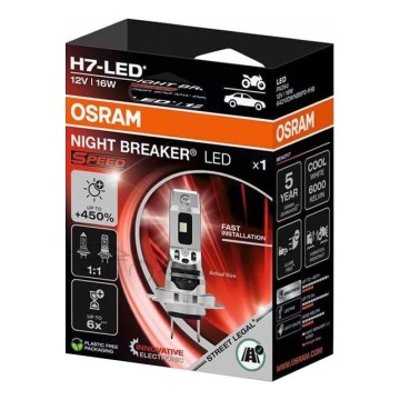 LED Autožiarovka NIGHT BREAKER SPEED H7 PX26d/16W/12V 6000K - Osram