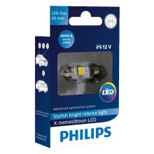 LED Autožiarovka Philips X-TREME VISION 129454000KX1 C5W SV8,5/1W/12V 4000K