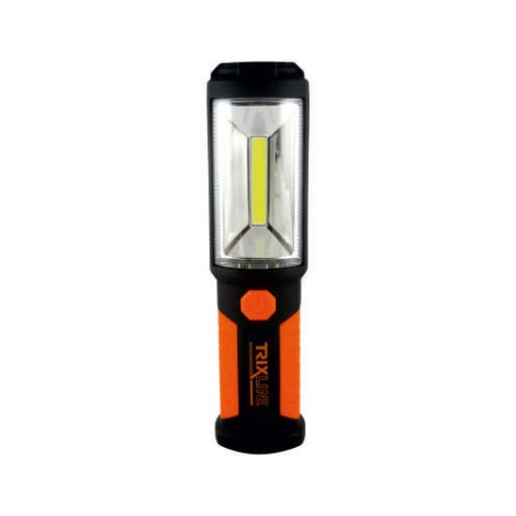LED Baterka LED+COB/3W/3xAA oranžová
