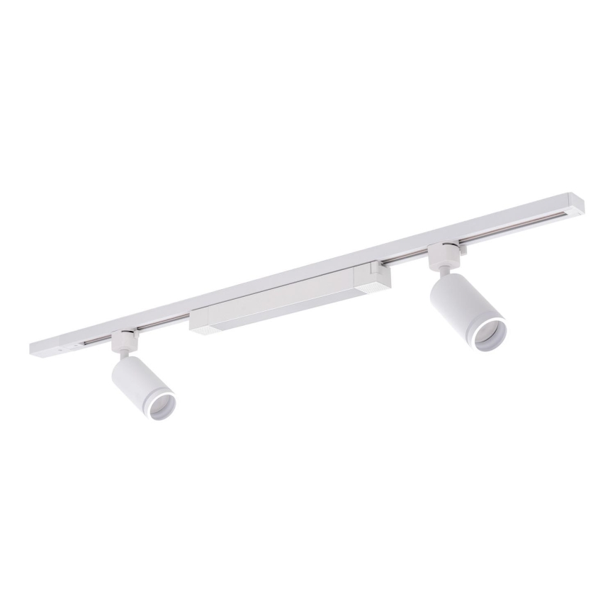 LED bodové svetlo v lištovom systéme TRACER 2xGU10/10W/230V + LED/20W 1 m biela