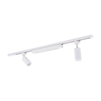 LED bodové svetlo v lištovom systéme TRACER 2xGU10/10W/230V + LED/20W 1 m biela