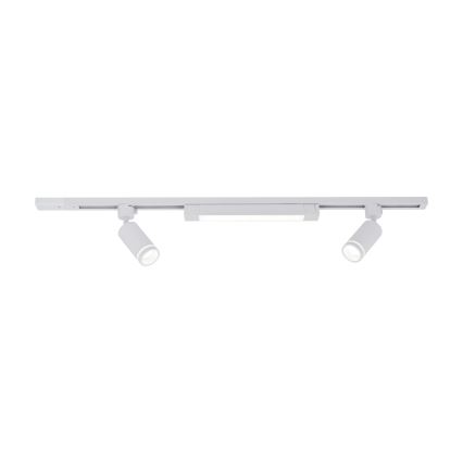 LED bodové svetlo v lištovom systéme TRACER 2xGU10/10W/230V + LED/20W 1 m biela
