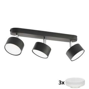LED bodové svietidlo CLARK 3xGX53/10W/230V čierne