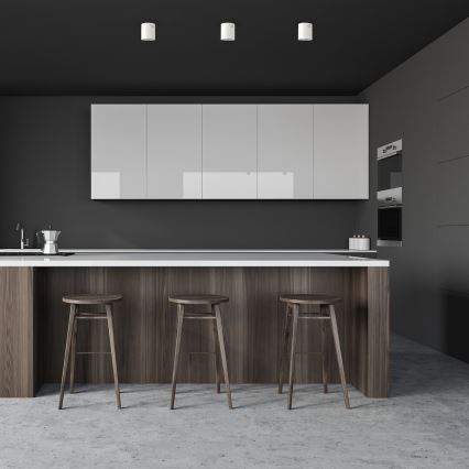LED Bodové svietidlo GEORGE 1xE27/6W/230V pr. 11 cm biela