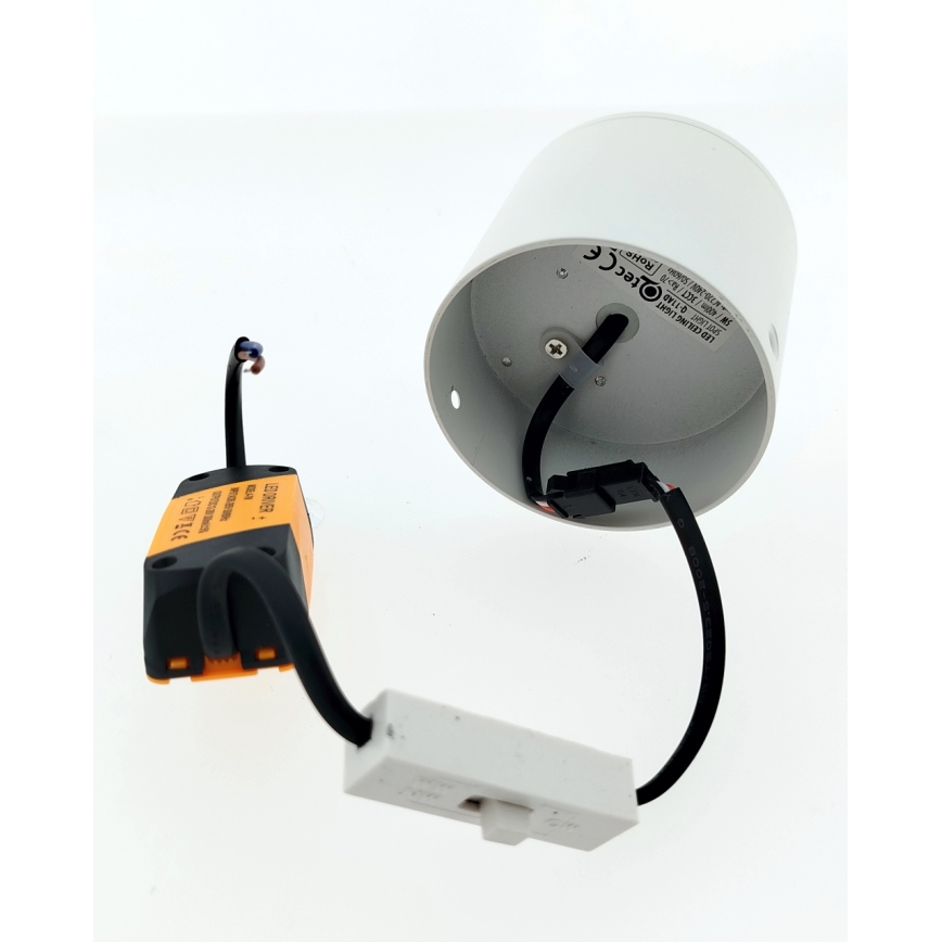 LED bodové svietidlo LED/5W/230V 3000/4000/6400K priemer 7,5 cm biela
