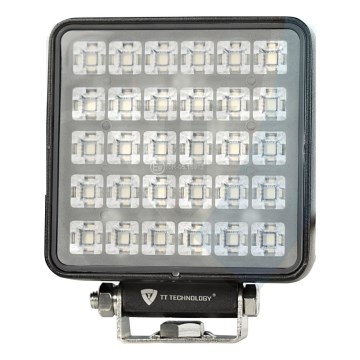 LED Bodové svietidlo pre automobil BLACK LED/30W/10-30V IP69 5700K hranatý