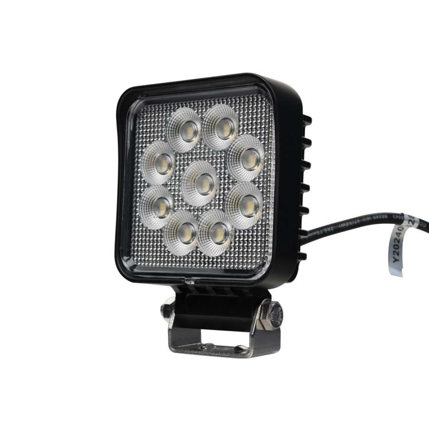 LED Bodové svietidlo pre automobil BLACK LED/36W/10-30V IP69 5700K hranatý