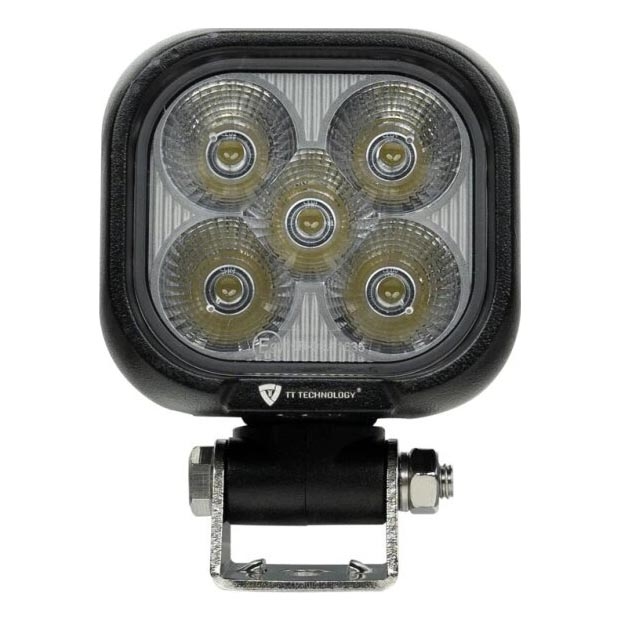 LED Bodové svietidlo pre automobil BLACK LED/50W/10-30V IP69 5700K hranatý