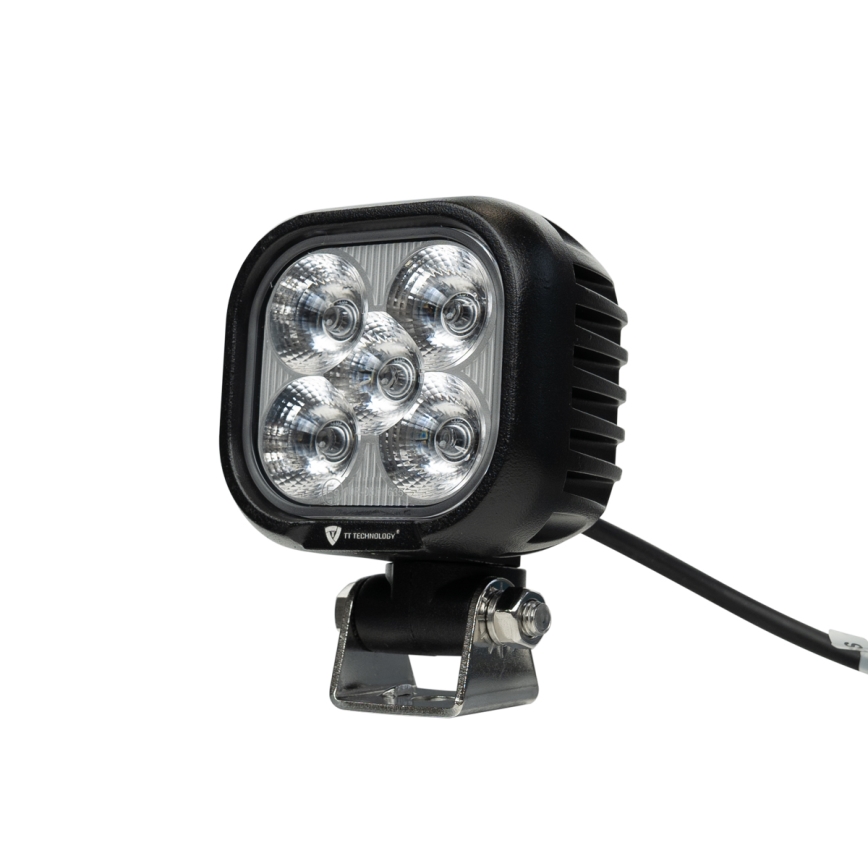 LED Bodové svietidlo pre automobil BLACK LED/50W/10-30V IP69 5700K hranatý