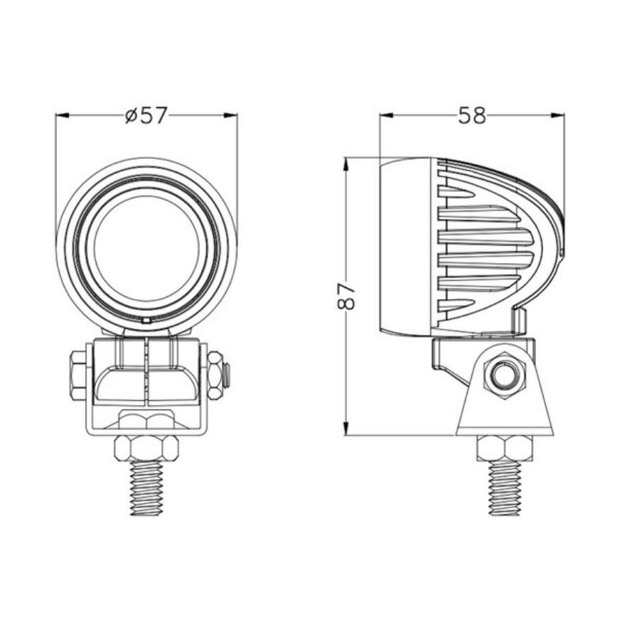 LED Bodové svietidlo pre automobil OSRAM LED/10W/10-30V IP68 5700K