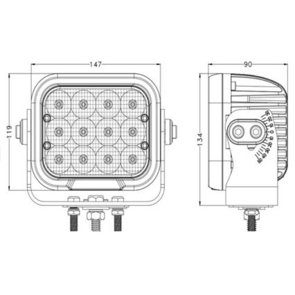 LED Bodové svietidlo pre automobil OSRAM LED/120W/10-30V IP68 5700K