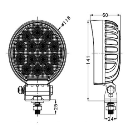 LED Bodové svietidlo pre automobil OSRAM LED/56W/10-30V IP68 5700K