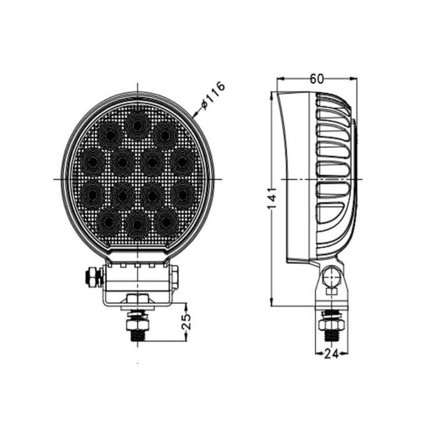 LED Bodové svietidlo pre automobil OSRAM LED/56W/10-30V IP68 5700K