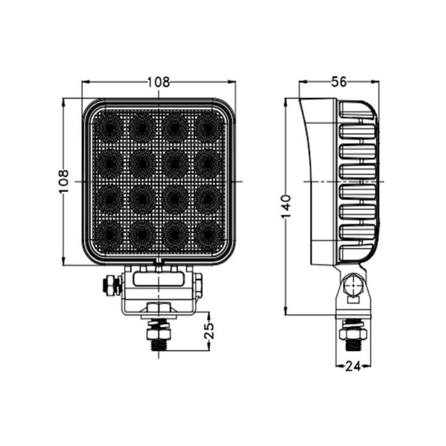 LED Bodové svietidlo pre automobil OSRAM LED/64W/10-30V IP68 5700K