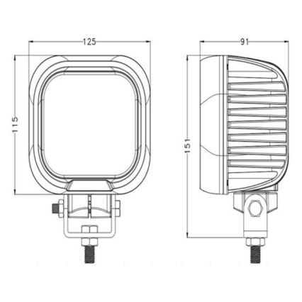 LED Bodové svietidlo pre automobil OSRAM LED/90W/10-30V IP68 5700K