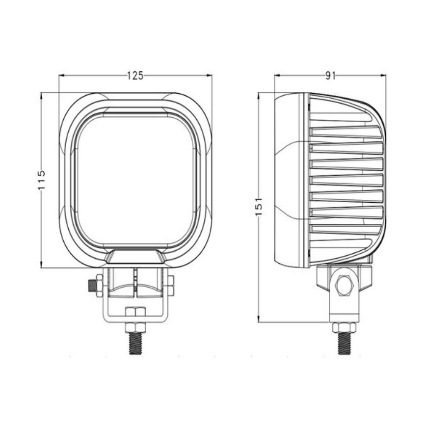LED Bodové svietidlo pre automobil OSRAM LED/90W/10-30V IP68 5700K