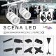 LED bodové svietidlo SCENA LED/20W/230V čierne 4000 K