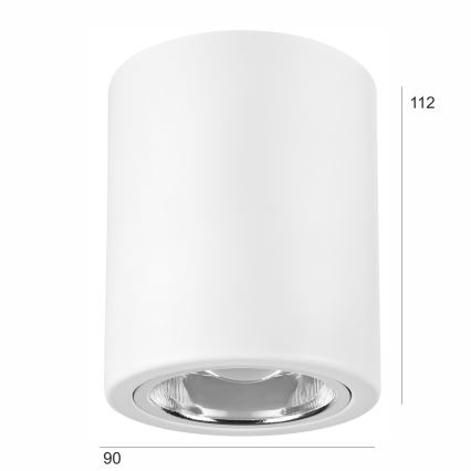 LED Bodové svietidlo TACO 1xE27/15W/230V biela