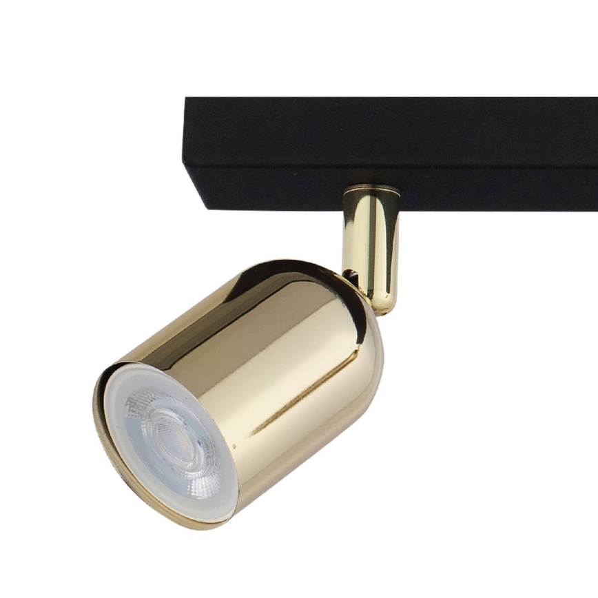 LED bodové svietidlo TOP 2xGU10/10W/230V čierna/zlatá