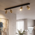 LED bodové svietidlo TOP 4xGU10/10W/230V čierna/zlatá