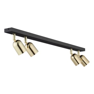 LED bodové svietidlo TOP 4xGU10/10W/230V čierna/zlatá