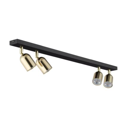 LED bodové svietidlo TOP 4xGU10/10W/230V čierna/zlatá