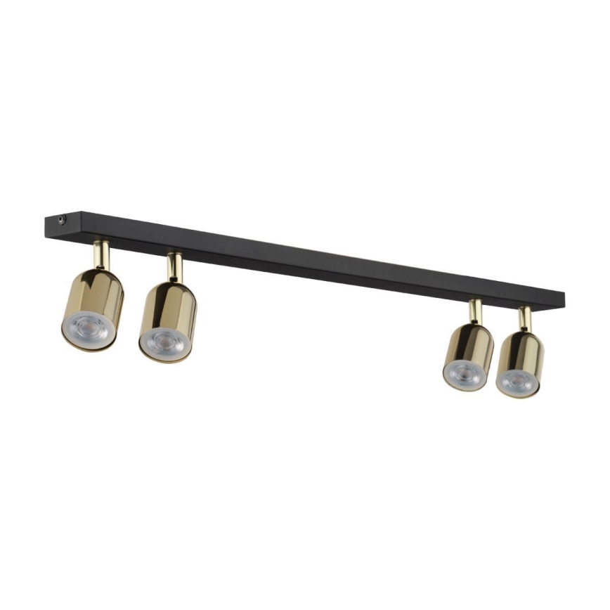 LED bodové svietidlo TOP 4xGU10/10W/230V čierna/zlatá