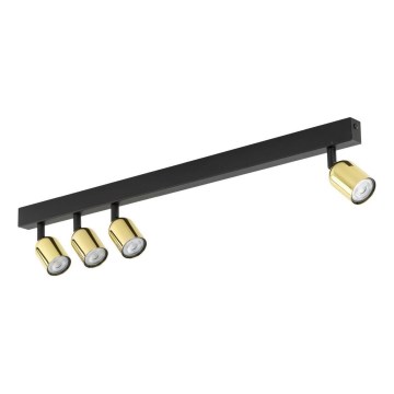 LED bodové svietidlo TOP 4xGU10/10W/230V čierna/zlatá