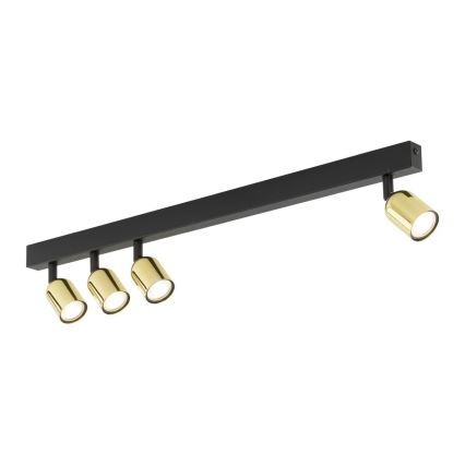LED bodové svietidlo TOP 4xGU10/10W/230V čierna/zlatá