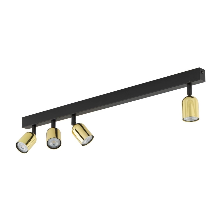 LED bodové svietidlo TOP 4xGU10/10W/230V čierna/zlatá