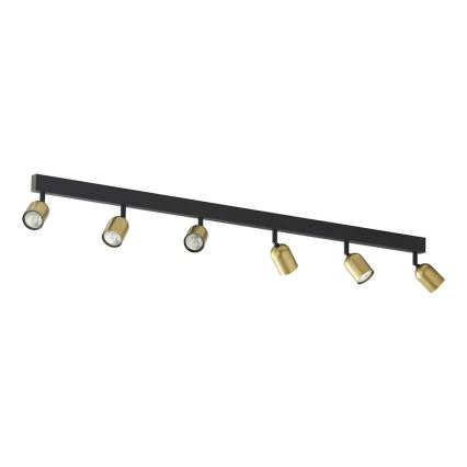 LED Bodové svietidlo TOP 6xGU10/10W/230V zlatá/čierna