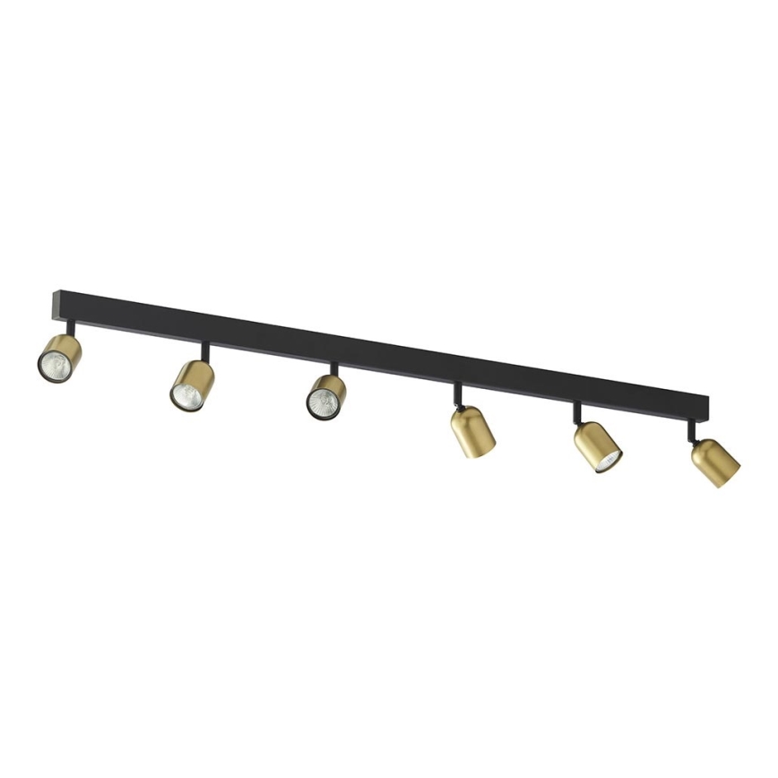 LED Bodové svietidlo TOP 6xGU10/10W/230V zlatá/čierna