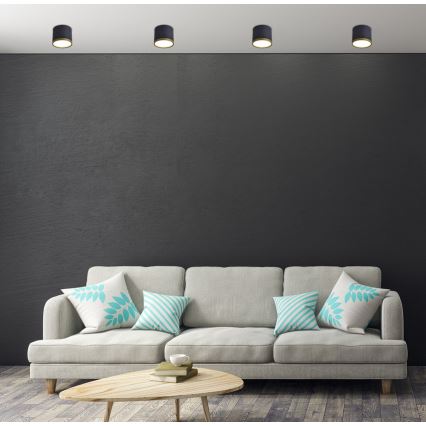LED bodové svietidlo TUBA LED/9W/230V čierna/zlatá